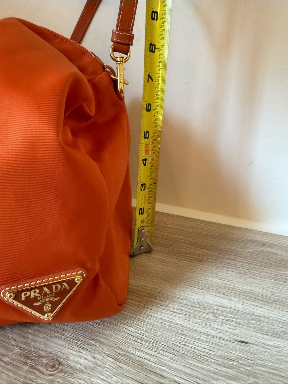 Prada Nylon Travel Bag in Orange NWT - Picture 14 of 16